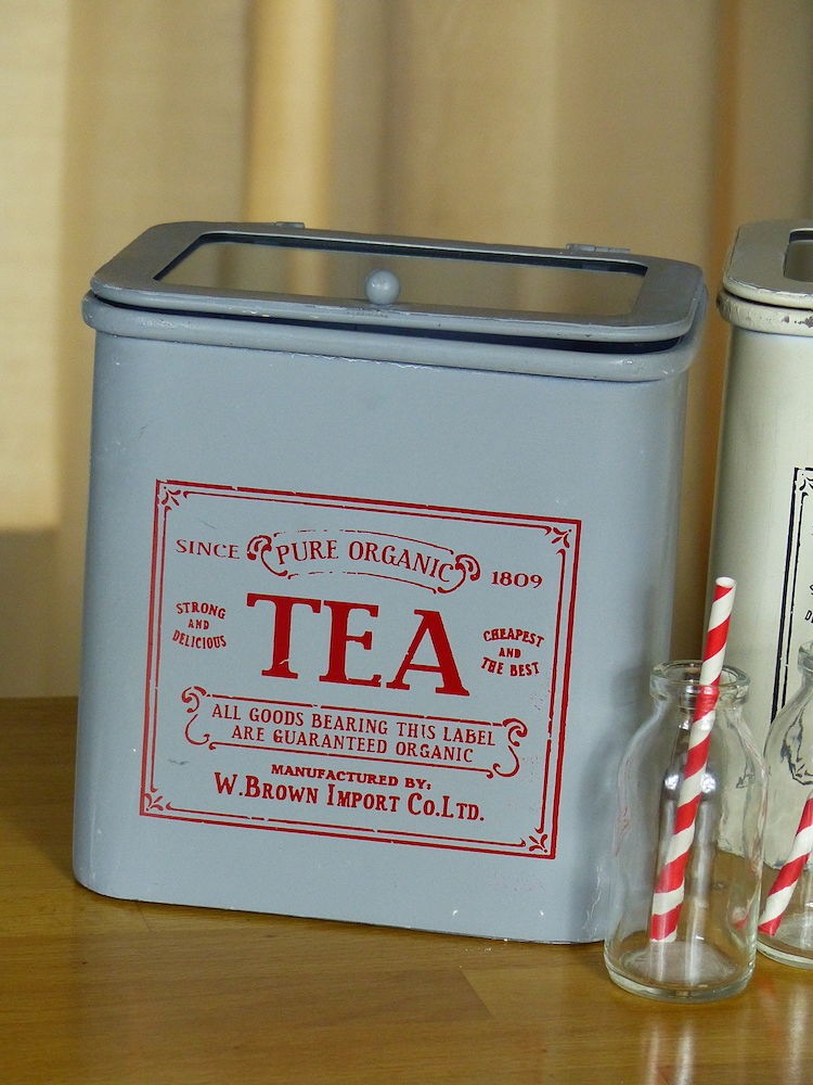 Vintage Tea Coffee Sugar Canisters Retro Storage tins