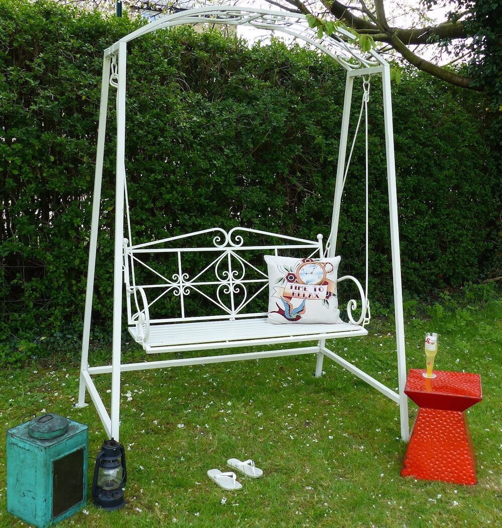Antique Swing Bench At Smithers of Stamford