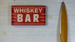 whiskey bar sign