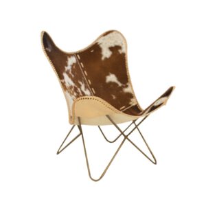 cowhide butterfly chair