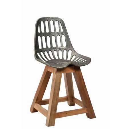 Industrial Dining Chair Recycled Wood Furniture Smithers of Stamford £275.00 Store UK, US, EU, AE,BE,CA,DK,FR,DE,IE,IT,MT,NL,...