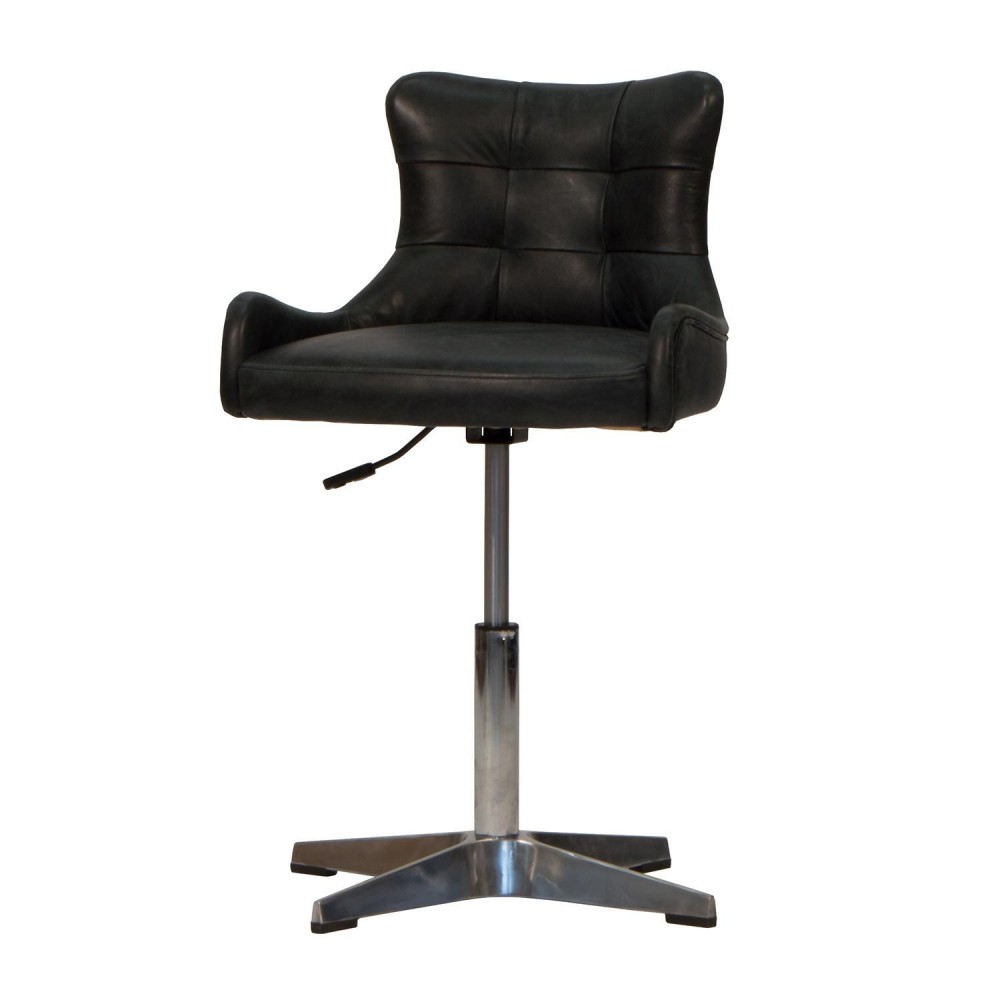 Black Leather Bar Stools Smithers Dining Room £573.00 Kitchen product_features