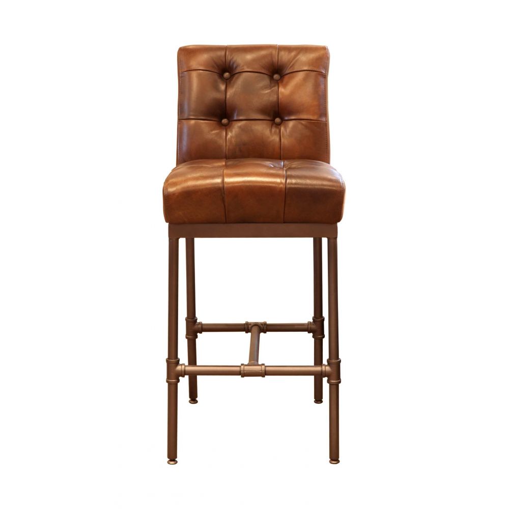 Real Leather Bar Stools With Backs