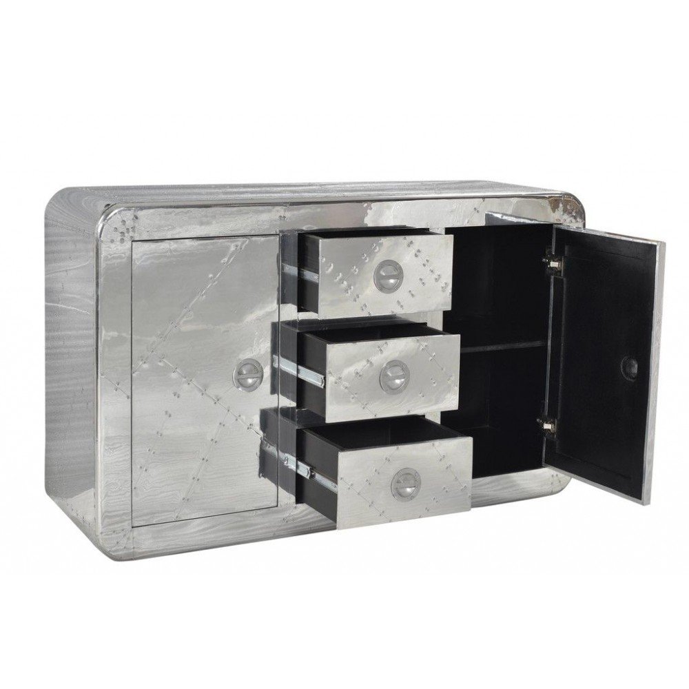 Aviator Sideboard – Luxury Storage for Kitchen & Office Spaces Smithers Office £2,400.00 All Rooms Aluminium product_features