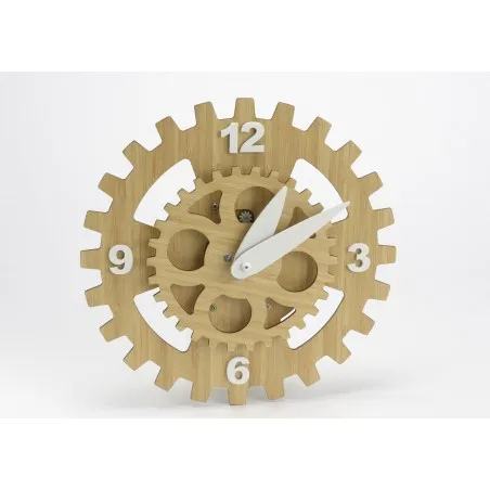 Mechanical Wood Wall Clock Smithers Designer Clocks &pound;115.00 Kitchen Bamboo product_features