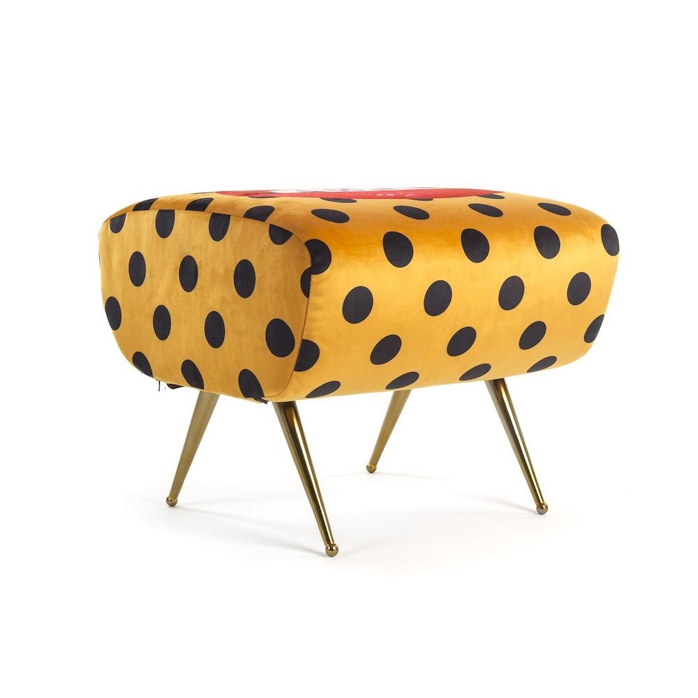 Seletti Footstool Seletti Seletti £388.00 All Rooms Mango Wood Anodised Brass product_features