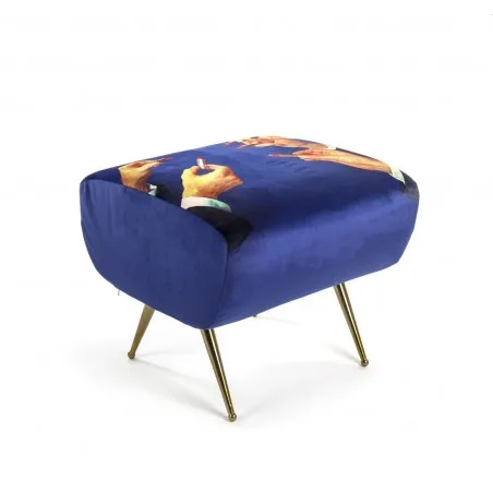 Seletti Footstool Seletti Seletti £388.00 All Rooms Mango Wood Anodised Brass product_features