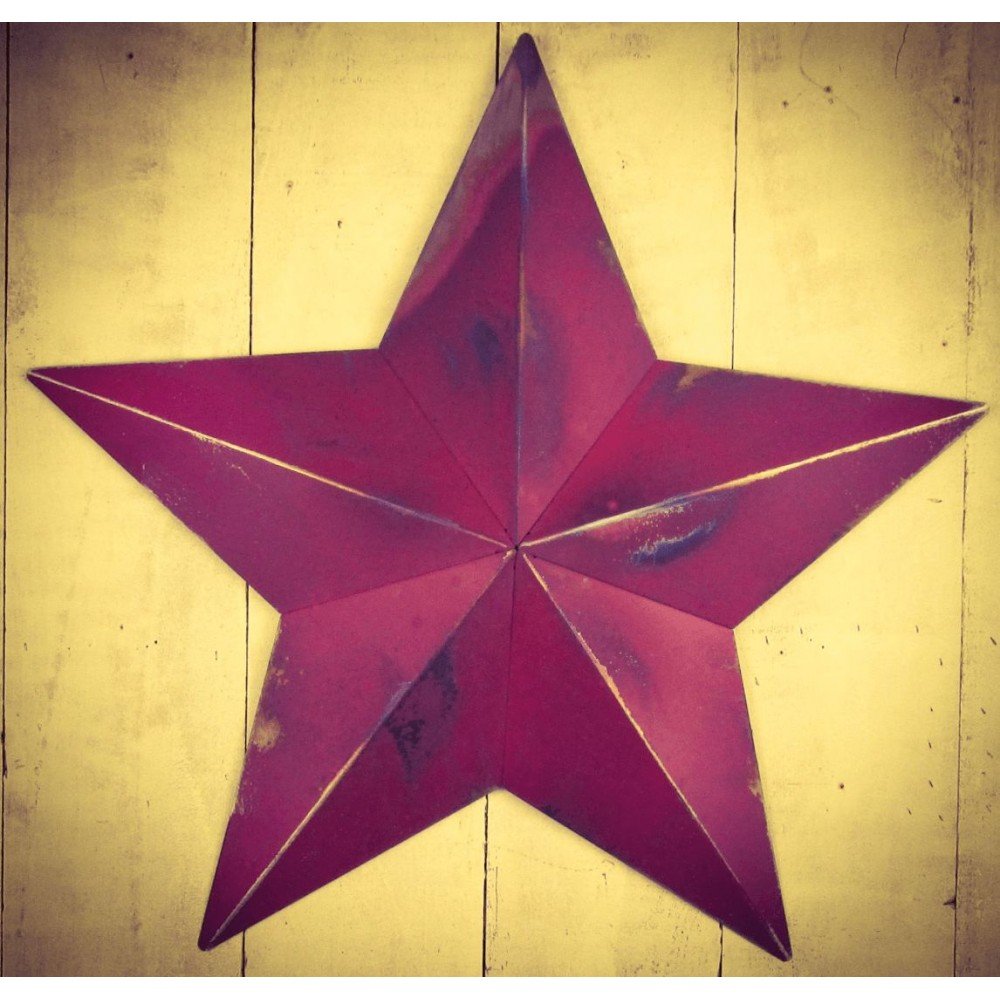 Red Amish Tin Star Smithers Signs £124.00      product_features