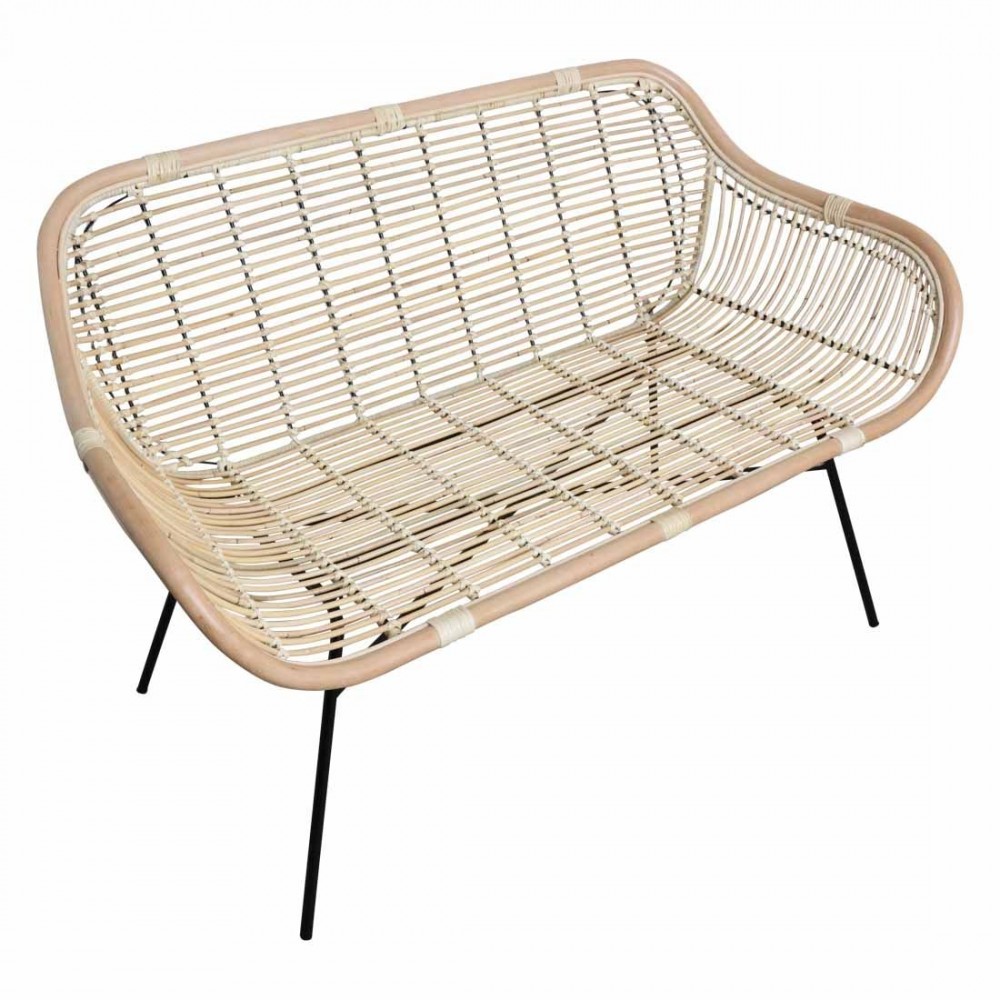 Jungle Jane Rattan Bench Smithers Retro Furniture £643.00 Conservatory Wicker Iron product_features