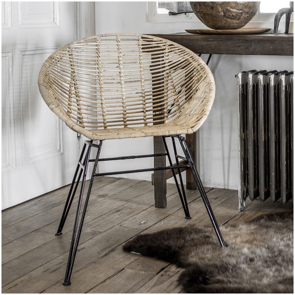 Jungle Jane Rattan Bucket Chair Retro Furniture £350.00