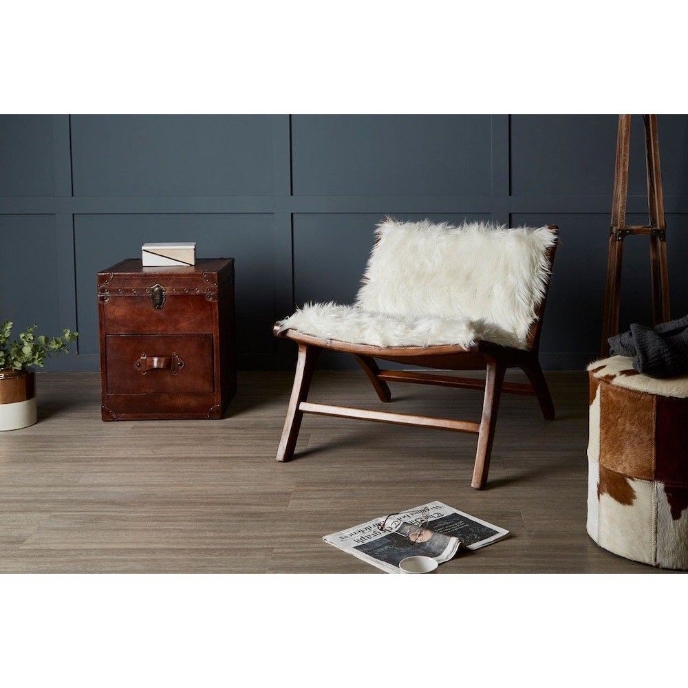 Scandinavian White Furry Chair Smithers Vintage Furniture £504.00 Bedroom Teak Wood product_features