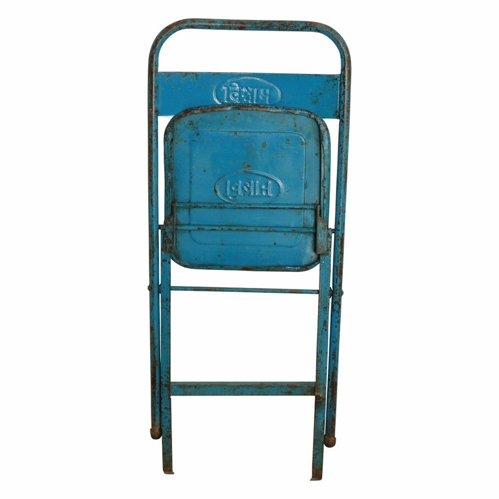 Vintage Metal Folding Outdoor Cafe Chairs Smithers Industrial Furniture £105.00 All Rooms Solid Iron product_features