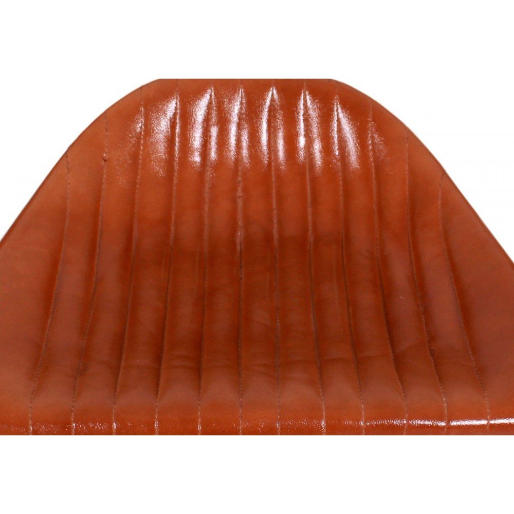 Tan Leather Bar Stools Smithers Industrial Furniture £235.00 Kitchen Diner Steel product_features