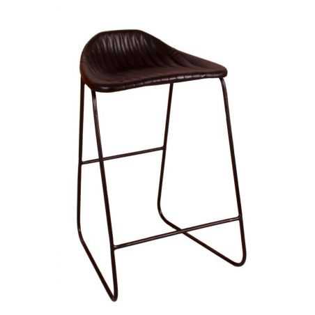 Black Leather Bar Stools Industrial Furniture Smithers of Stamford £256.25 Store UK, US, EU, AE,BE,CA,DK,FR,DE,IE,IT,MT,NL,NO...