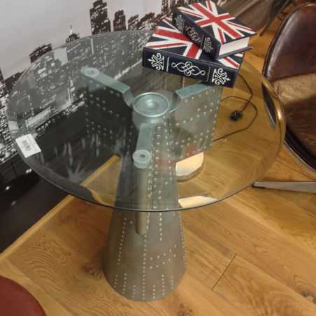 Aviator Glass Table Home Smithers of Stamford £375.00 Store UK, US, EU, AE,BE,CA,DK,FR,DE,IE,IT,MT,NL,NO,ES,SE
