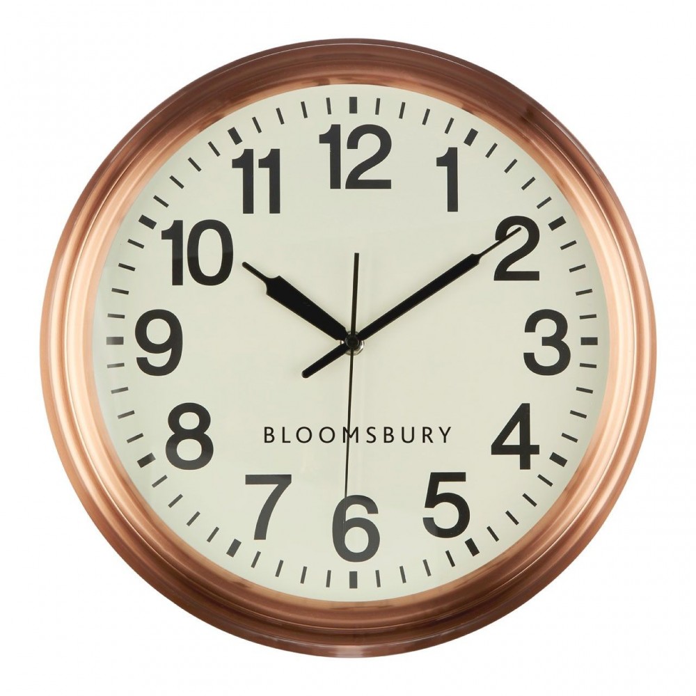 Bloomsbury Copper Clock Smithers Designer Clocks £60.00      product_features