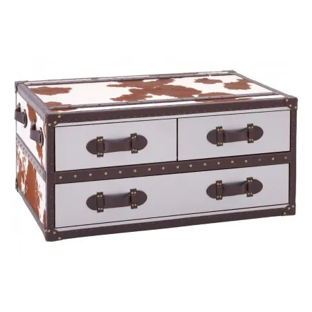 Cowhide Trunk Retro Furniture £1,238.00 Bedroom Aluminium Plate product_features