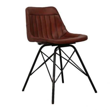 Leather Industrial & Cowhide Dining Chairs Industrial Furniture Smithers of Stamford £277.50 Store UK, US, EU, AE,BE,CA,DK,FR...