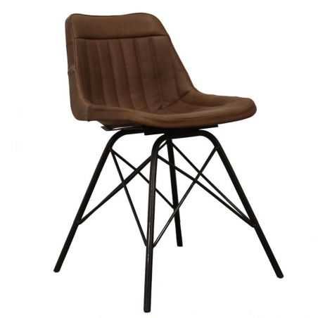 Leather Industrial & Cowhide Dining Chairs Industrial Furniture Smithers of Stamford £277.50 Store UK, US, EU, AE,BE,CA,DK,FR...