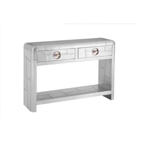 Aviator Silver Console Table Console Tables Smithers of Stamford £866.00 Store UK, US, EU, AE,BE,CA,DK,FR,DE,IE,IT,MT,NL,NO,E...