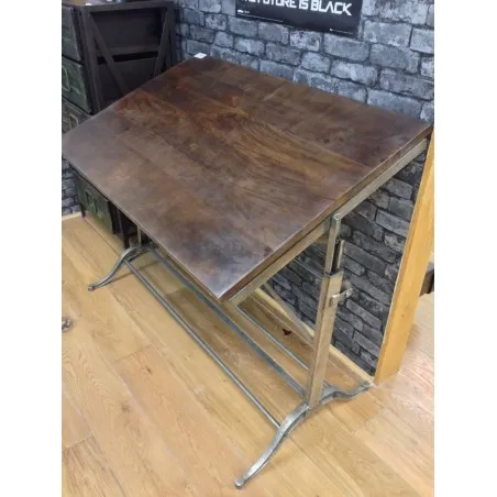 Architect Draft Table Smithers Archives £894.00 Office Teak Wood Iron product_features