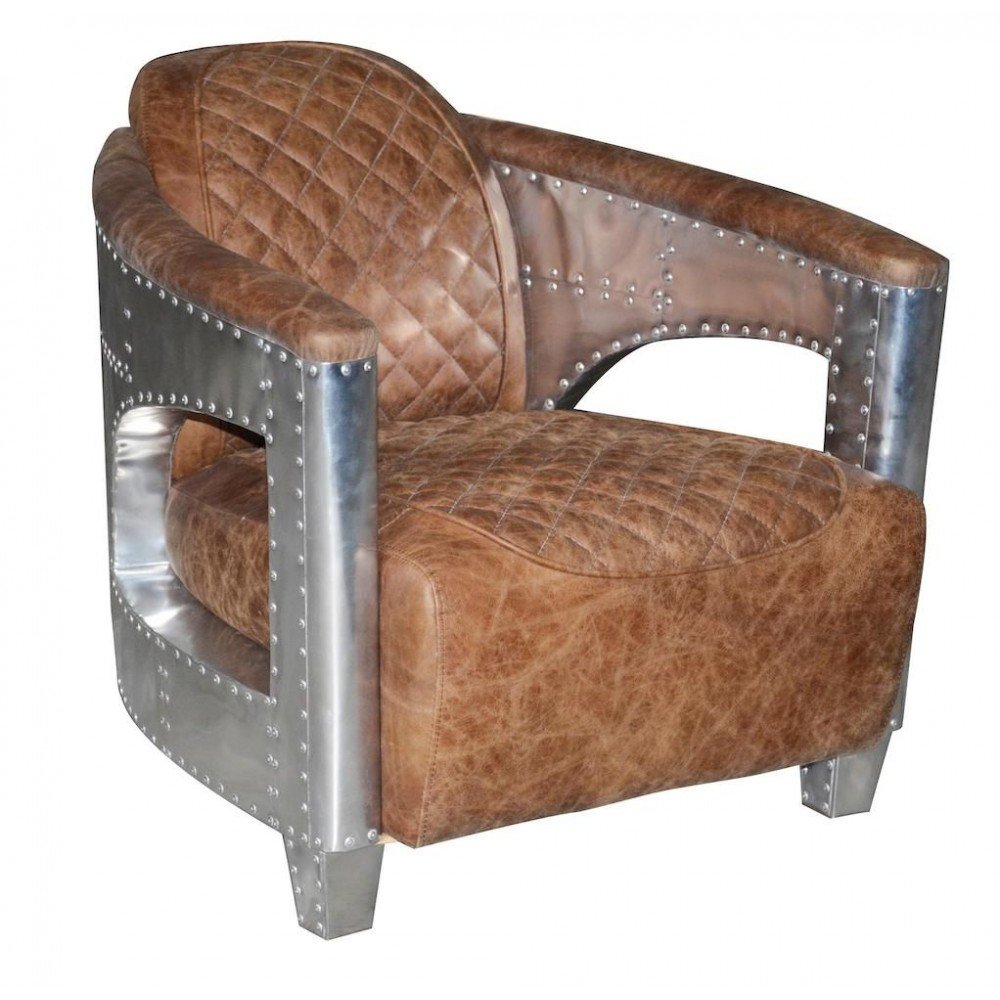 Aviator Leather Armchair Sofas and Armchairs £1,375.00