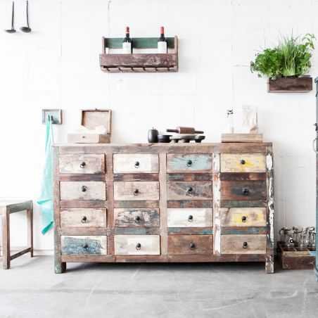 Reclaimed Wood 16 Drawer Commode Chest of Drawers Smithers of Stamford £1,601.00 Store UK, US, EU, AE,BE,CA,DK,FR,DE,IE,IT,MT...