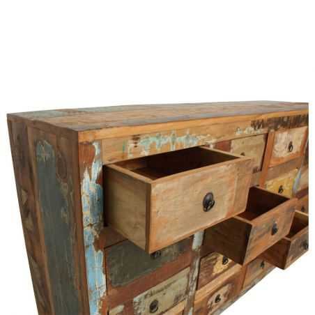 Reclaimed Wood 16 Drawer Commode Chest of Drawers Smithers of Stamford £1,601.00 Store UK, US, EU, AE,BE,CA,DK,FR,DE,IE,IT,MT...