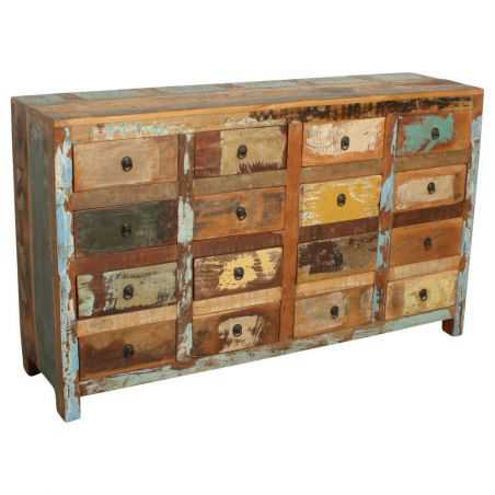 Reclaimed Wood 16 Drawer Commode Chest of Drawers Smithers of Stamford £1,601.00 Store UK, US, EU, AE,BE,CA,DK,FR,DE,IE,IT,MT...