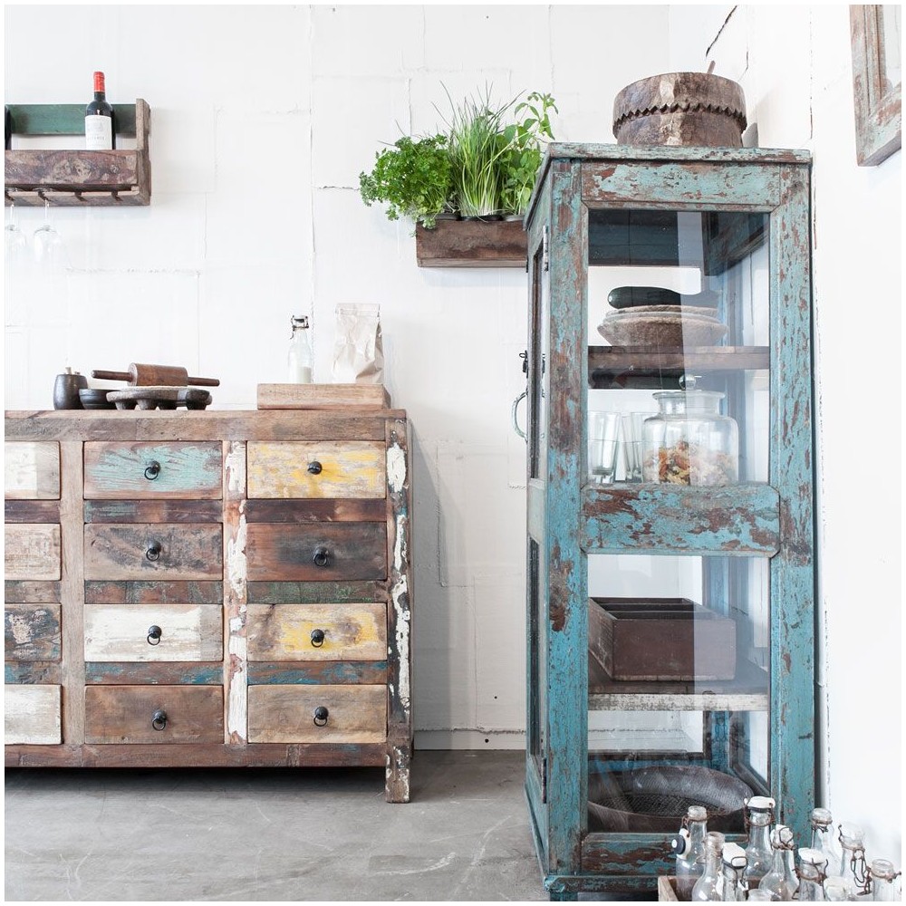 Reclaimed Wood 16 Drawer Commode Smithers Wooden Chest of Drawers £1,468.00 Living Room Reclaimed Boat Wood product_features