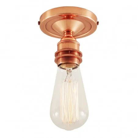 Vintage Flush Ceiling Light/ Brass/Silver or Copper Smithers Lighting &pound;60.00 Anodised Brass product_features