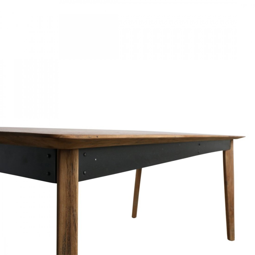 Visage Designer Dining Table Smithers Industrial Furniture £1,568.00 Dining Room Teak Wood Recycled Steel product_features