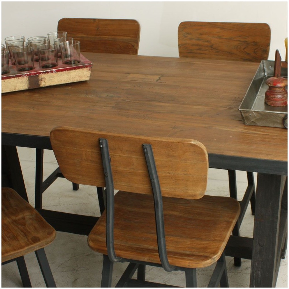 Hardware Store Dining Chairs Smithers Reclaimed Wood Furniture £316.00 Dining Room Reclaimed Wood Steel product_features