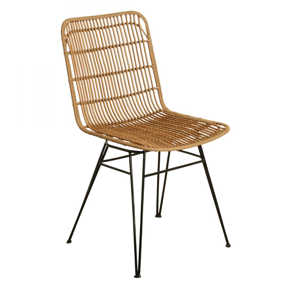 Outdoor Rattan Chair Vintage Natural