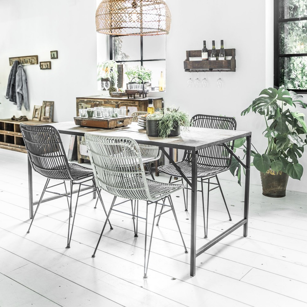 Outdoor Dining Rattan Chairs Smithers Retro Furniture £225.00 Iron product_features