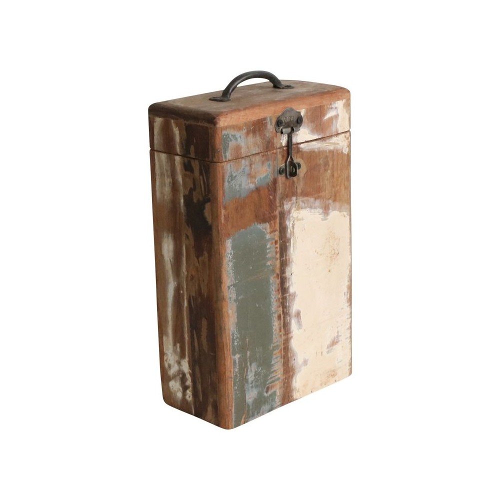 2 Bottle Reclaimed Wooden Wine Gift Box Smithers This And That £46.00      product_features