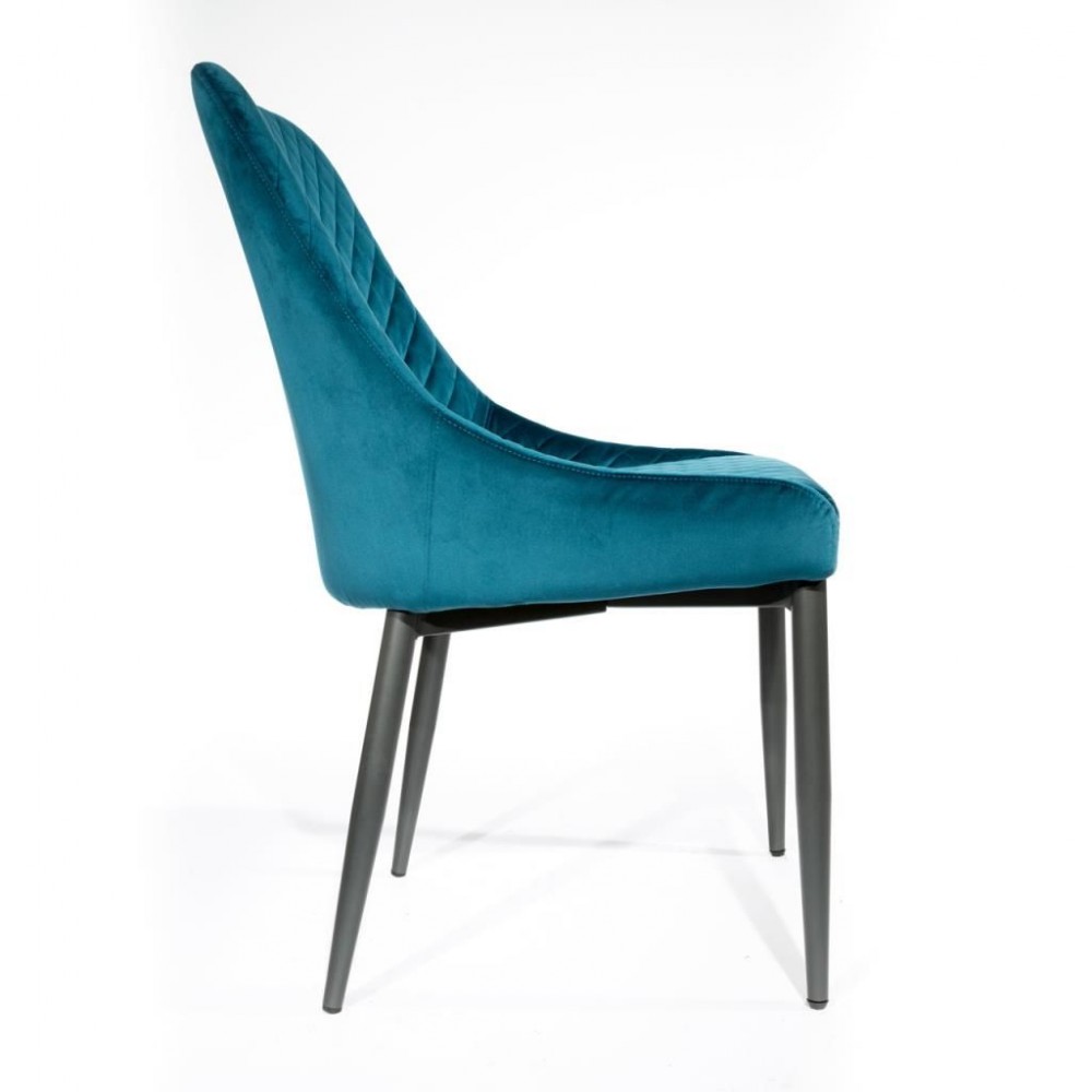 Velvet Upholstered Dining Chairs Retro Furniture £490.00 Steel product_features