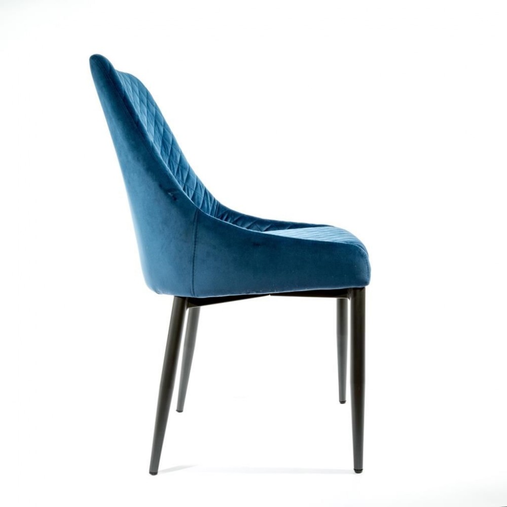 Velvet Upholstered Dining Chairs Retro Furniture £490.00 Steel product_features
