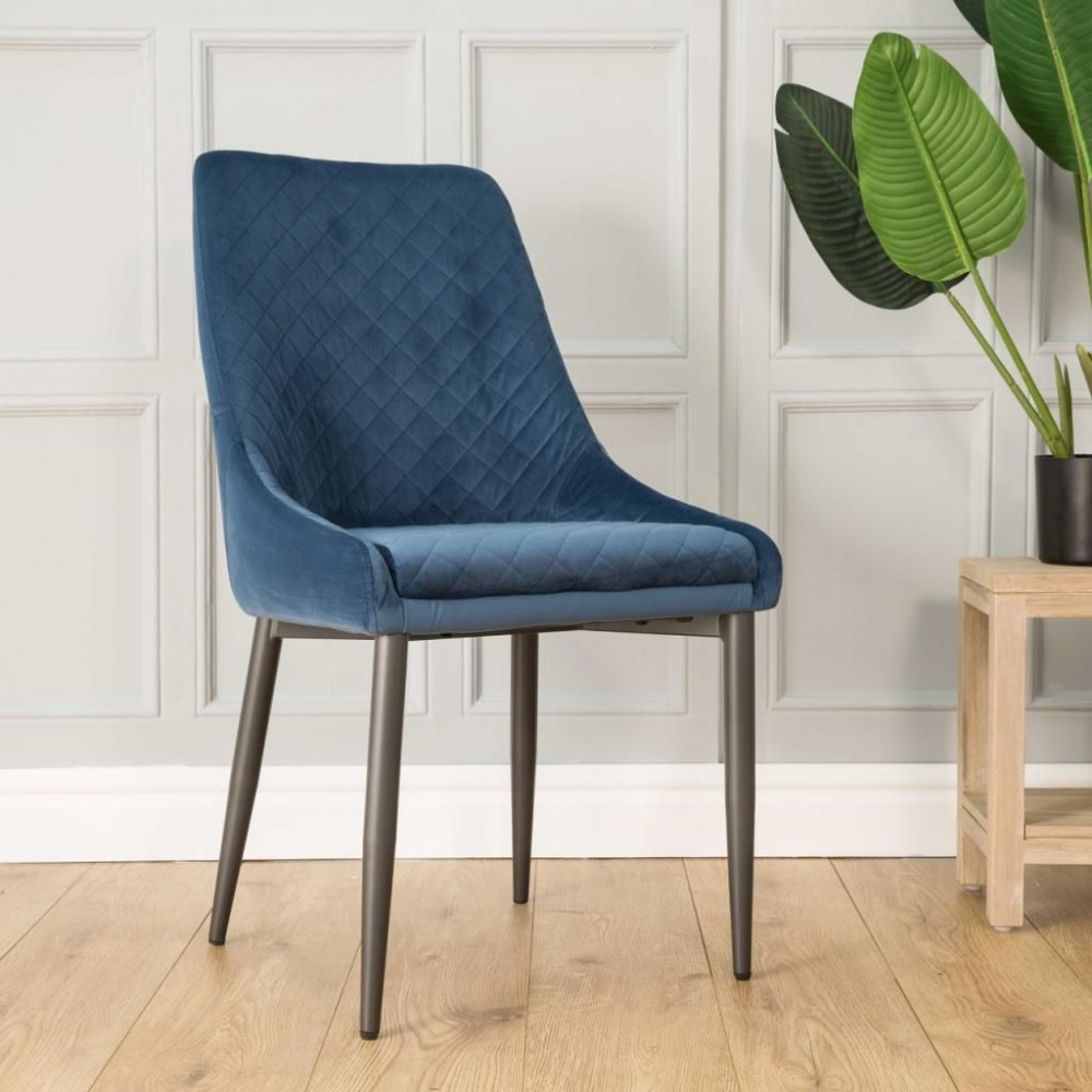 Velvet Upholstered Dining Chairs Retro Furniture £490.00 Steel product_features