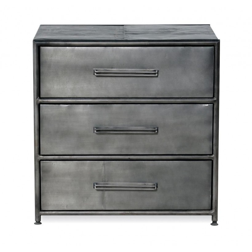 Side Table Industrial chest of drawers uk office bedroom living room