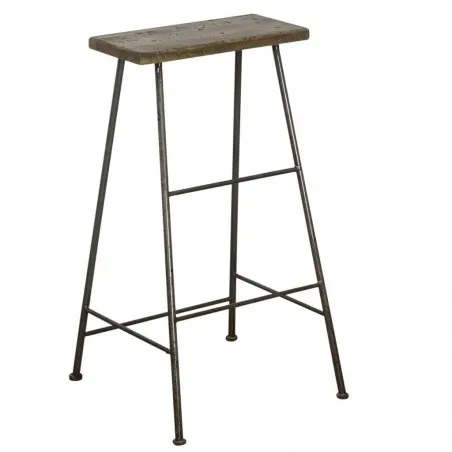 Amish Bar Stool Smithers Industrial Furniture £117.67 Kitchen Diner Reclaimed Wood Beams Reclaimed Steel product_features