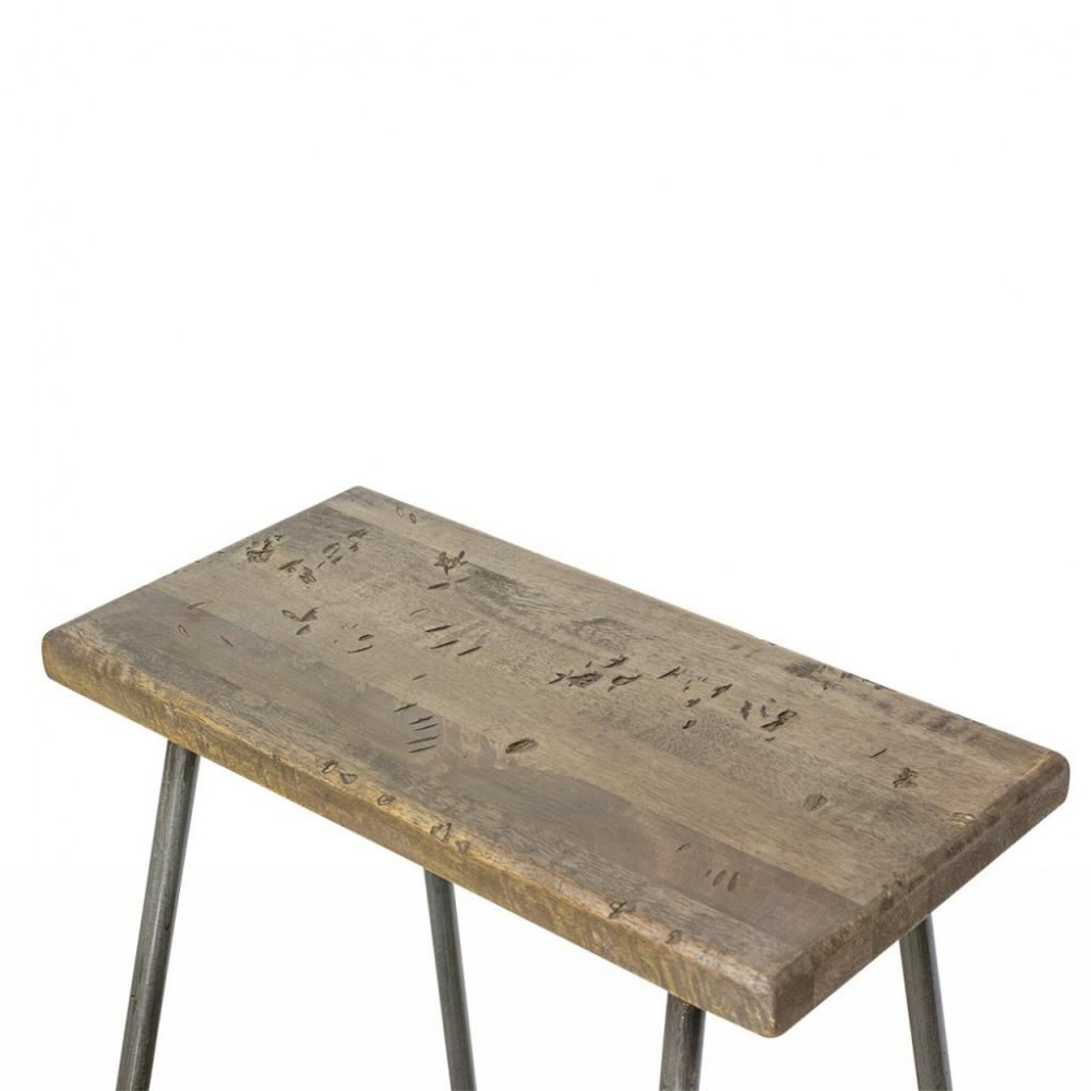Amish Bar Stool Smithers Industrial Furniture £117.67 Kitchen Diner Reclaimed Wood Beams Reclaimed Steel product_features
