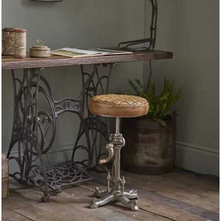 Industrial Leather Bar Stool Smithers Industrial Furniture £202.00 Iron product_features
