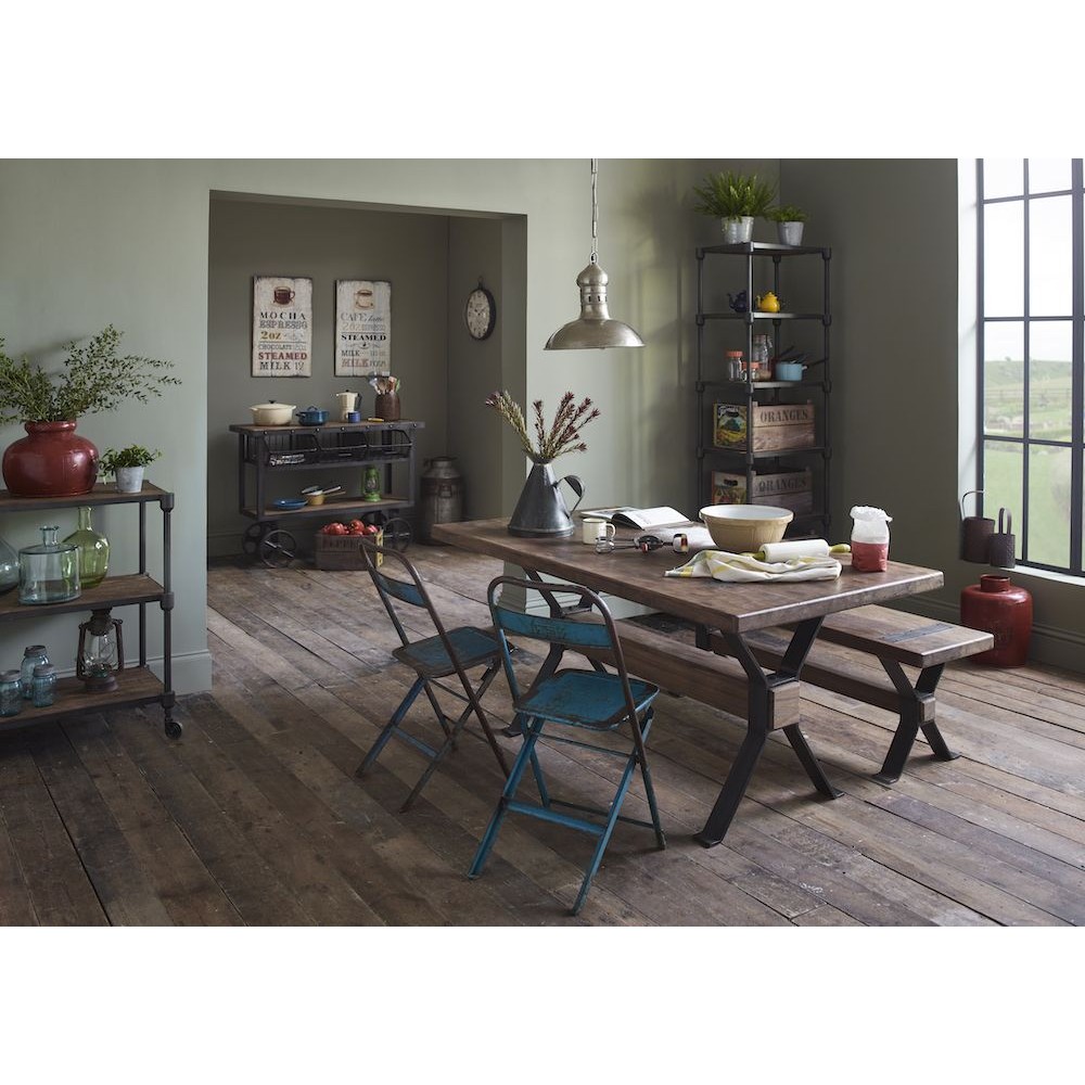 Vintage Metal Folding Outdoor Cafe Chairs Smithers Industrial Furniture £105.00 All Rooms Solid Iron product_features