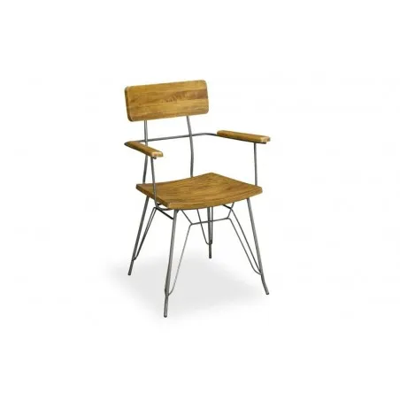 Hairpin Leg Dining Chair Smithers Industrial Furniture &pound;241.00 Mango Wood Iron product_features