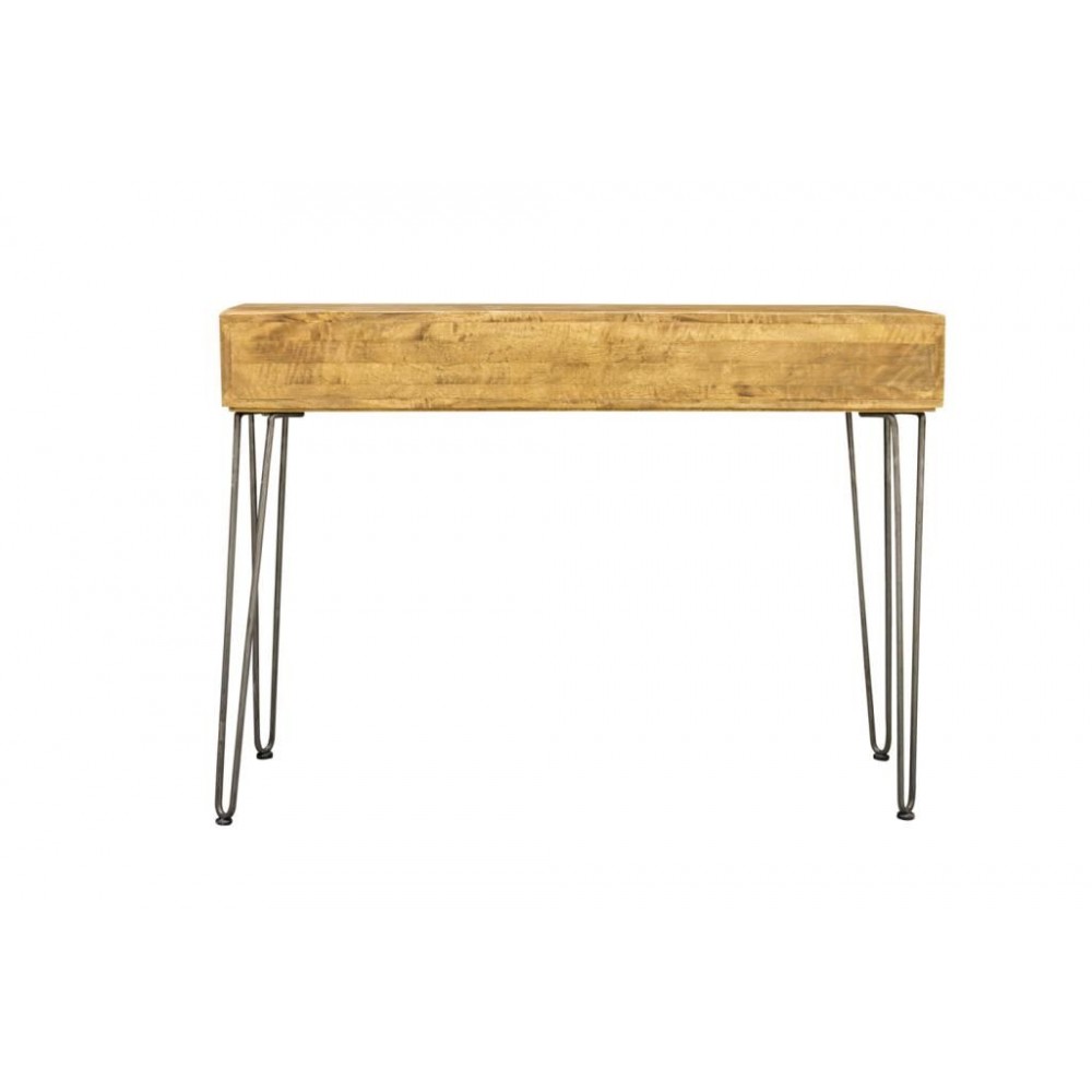 Hairpin Console Table Smithers Industrial Furniture £400.00 Mango Wood Iron product_features