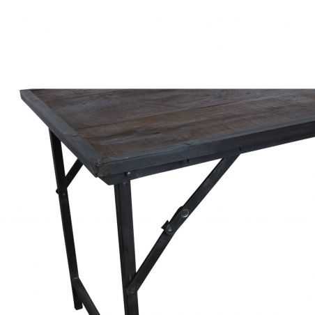 Folding Market Wood Dining Tables With Iron Legs Dining Tables Smithers of Stamford £481.00 Store UK, US, EU, AE,BE,CA,DK,FR,...