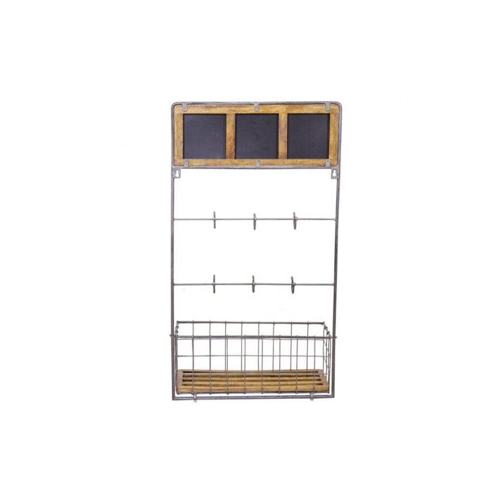 Wall Storage Kitchen Rack Smithers Home Bars £197.00 Bar Mango Wood Recycled Steel product_features