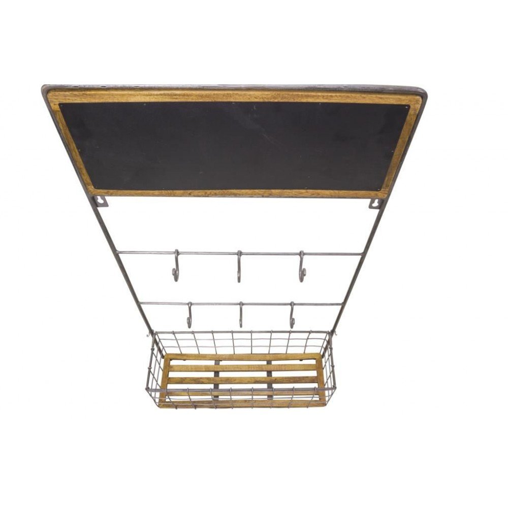 Wall Storage Kitchen Rack Smithers Home Bars £197.00 Bar Mango Wood Recycled Steel product_features