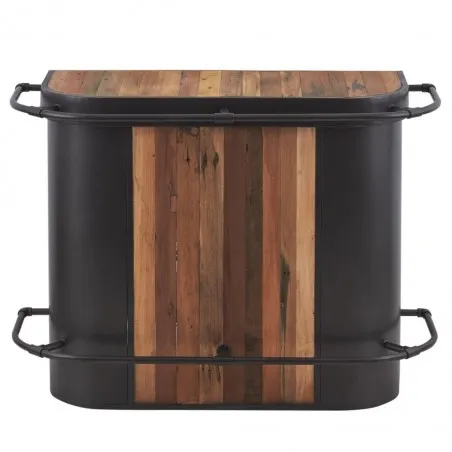 Reclaimed Wood Shop Counter Smithers Home Bars £1,879.00 Bar Reclaimed Boat Wood Iron product_features